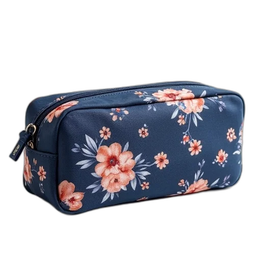 dakine, oval, pencil, case, navy, flower transparent PNG cut-out