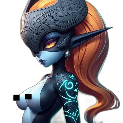 staff, robot, mask, dragon, fantasy art, concept art, pixel art, anime transparent PNG cut-out