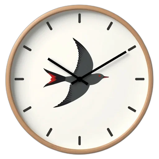 3d render, photorealistic, modern, digital, wall, clock, minimalist, design transparent PNG cut-out