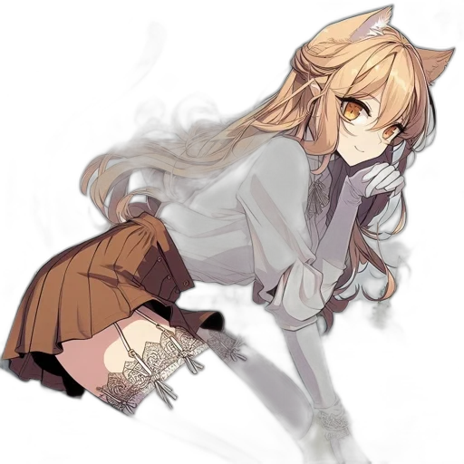 staff, dress, weapon, mask, anime, pixel art, concept art, watercolor transparent PNG cut-out
