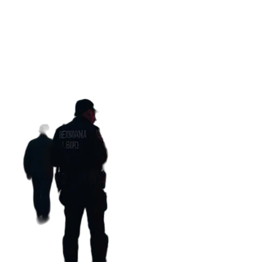 jacket, staff, robot, weapon transparent PNG cut-out