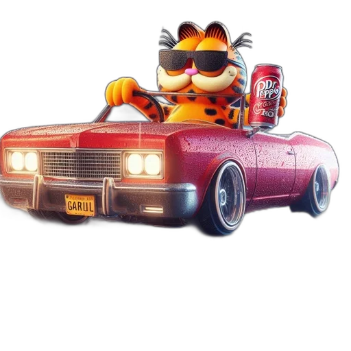 car, animal, concept art, 3d render, pixel art, photorealistic, fire, animated transparent PNG cut-out