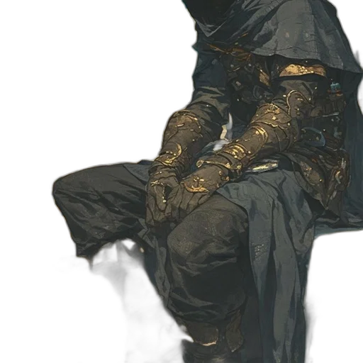 mask, jacket, sword, face, concept art, fantasy art, cyberpunk, photorealistic transparent PNG cut-out