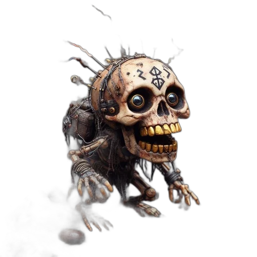 robot, creature, mask, face, concept art, 3d render, fantasy art, photorealistic transparent PNG cut-out