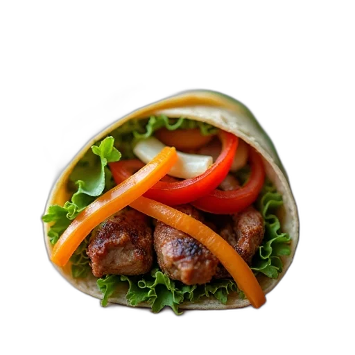 food, photorealistic, 3d render, roll transparent PNG cut-out