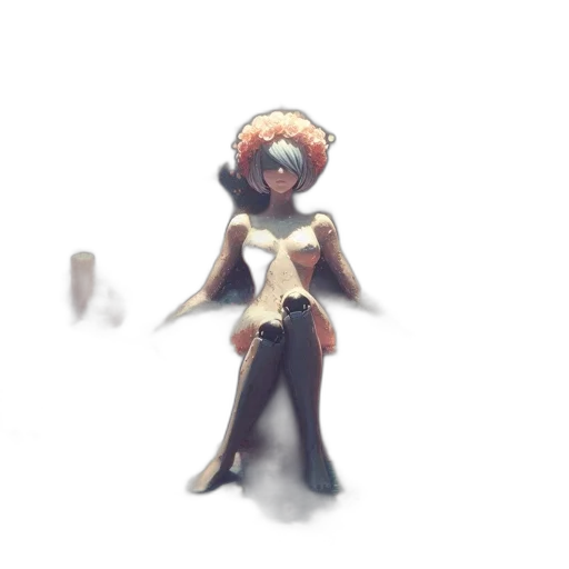 staff, creature, mask, crown, concept art, fantasy art, pixel art, watercolor transparent PNG cut-out