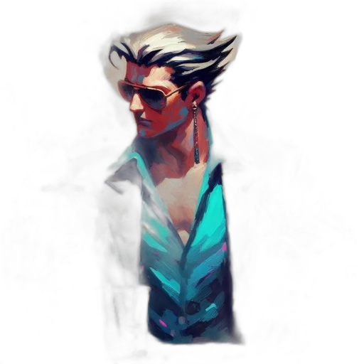 jacket, face, dragon, creature, concept art, fantasy art, pixel art, cyberpunk transparent PNG cut-out