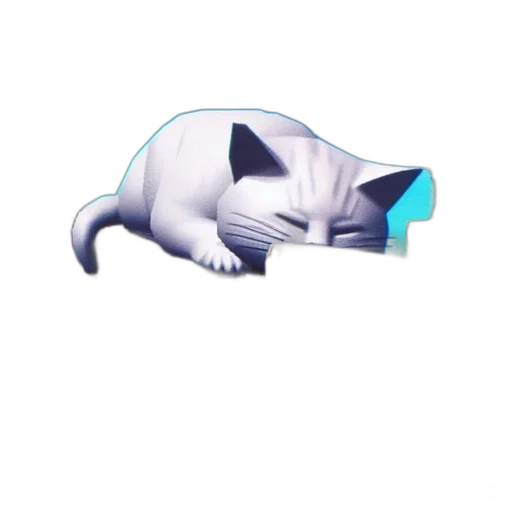 animal, staff, creature, hat, vaporwave, 3d render, pixel art, concept art transparent PNG cut-out