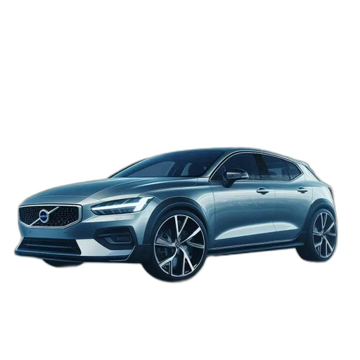 car, 3d render, concept art, photorealistic, modern, volvo, possibly, concept transparent PNG cut-out