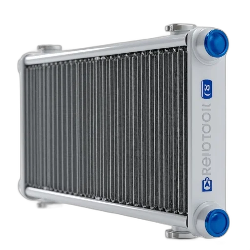robot, close-up, image, radiator, textured, surface, featuring, blue transparent PNG cut-out