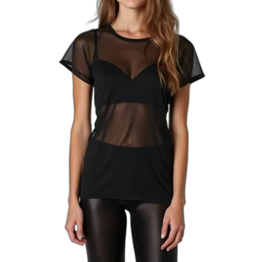 dress, dark, monochrome, earth tones, sheer, sleek, tee, looks transparent PNG cut-out