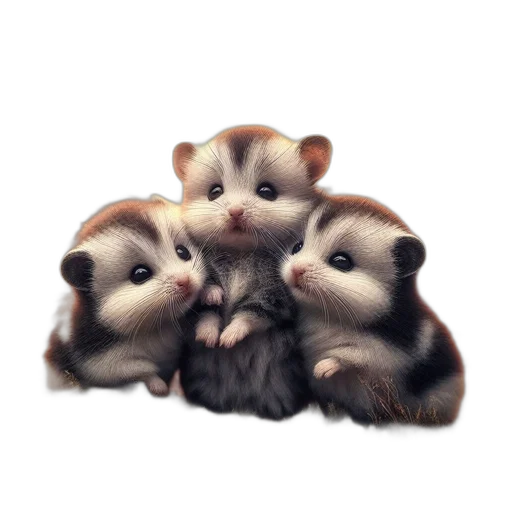 animal, food, creature, oil painting, 3d render, photorealistic, concept art, three transparent PNG cut-out