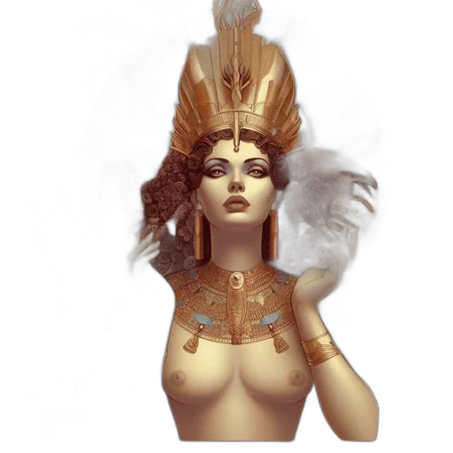crown, mask, jewelry, hat, fantasy art, concept art, 3d render, photorealistic transparent PNG cut-out