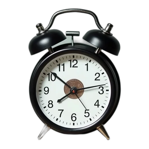 3d render, photorealistic, timer, clock, quarter, middle transparent PNG cut-out