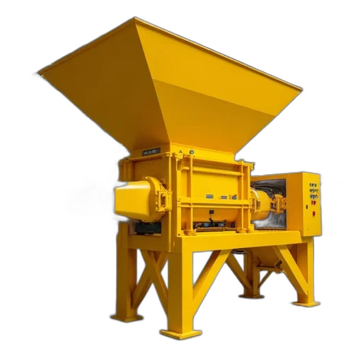robot, staff, 3d render, yellow, industrial, machine, large, hopper transparent PNG cut-out
