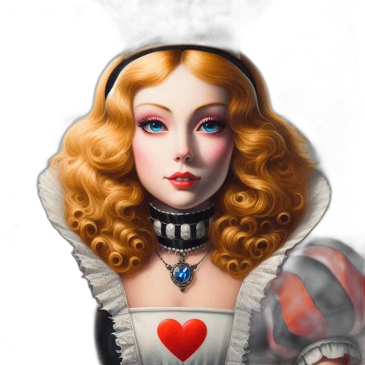 robot, jewelry, crown, dress, fantasy art, concept art, photorealistic, pixel art transparent PNG cut-out