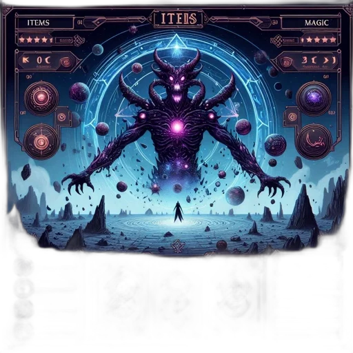 mask, creature, concept art, fantasy art, cyberpunk, pixel art, outer space, dark transparent PNG cut-out