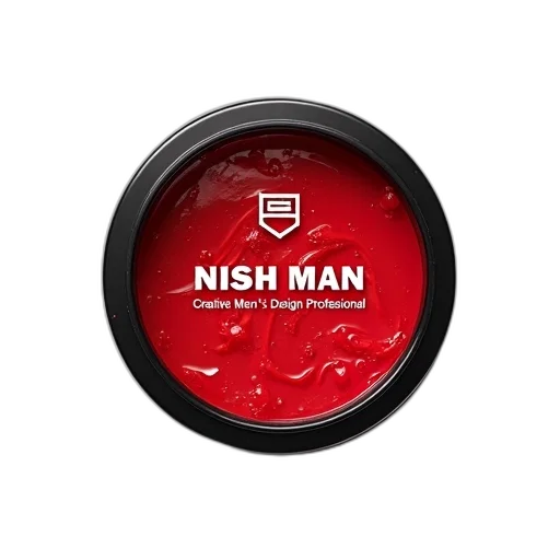 red, hair, styling, wax, product, brand, name, nish transparent PNG cut-out