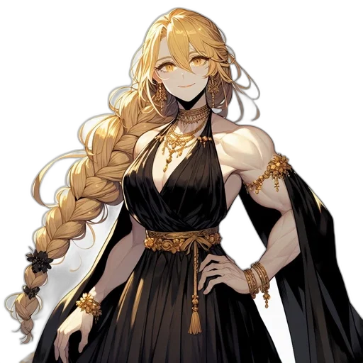 staff, dress, crown, concept art, fantasy art, pixel art, anime, golden transparent PNG cut-out