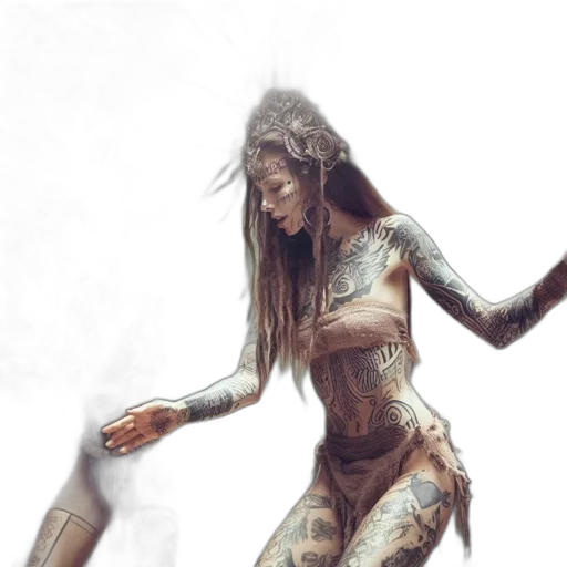 creature, robot, concept art, fantasy art, cyberpunk, photorealistic, outer space, earth tones transparent PNG cut-out