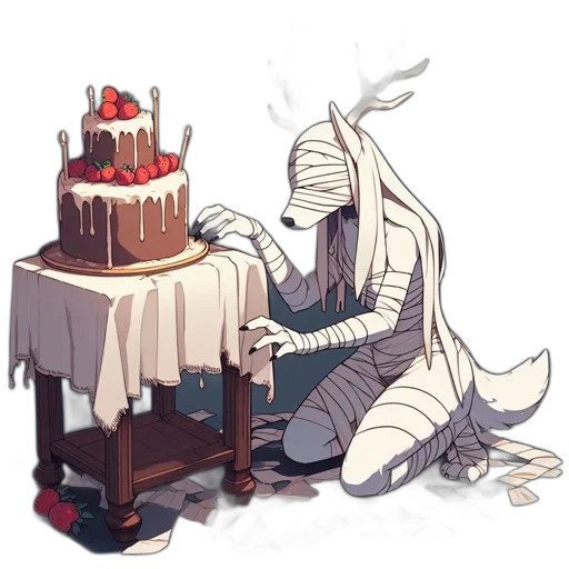 dragon, crown, food, robot, concept art, pixel art, fantasy art, watercolor transparent PNG cut-out