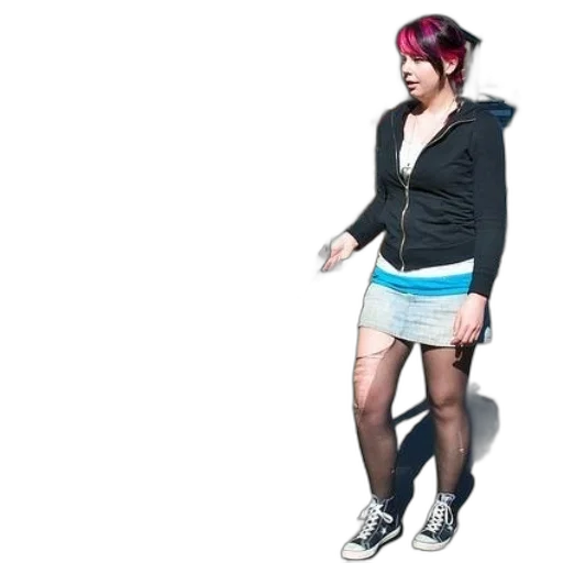 jacket, dress, staff, creature transparent PNG cut-out