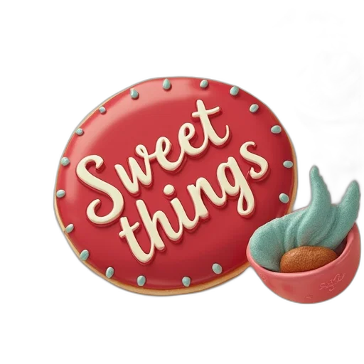 food, jewelry, 3d render, sweet transparent PNG cut-out