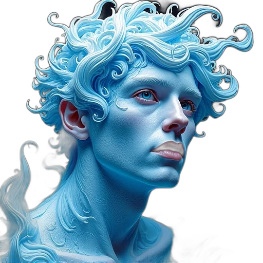 face, mask, creature, crown, photorealistic, fantasy art, concept art, comic book art transparent PNG cut-out