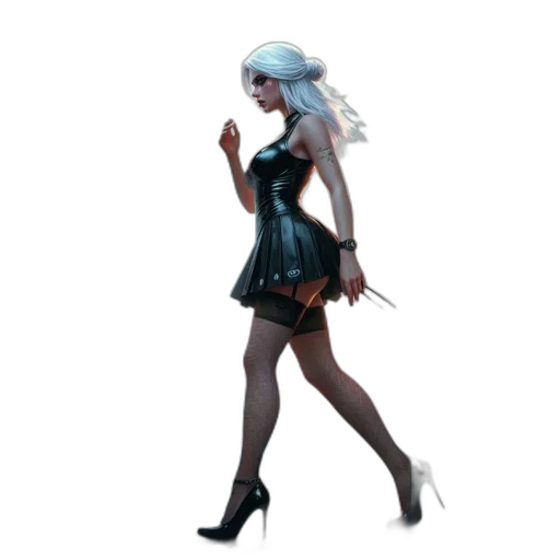 dress, concept art, fantasy art, 3d render, pixel art, blue, monochrome, dark transparent PNG cut-out