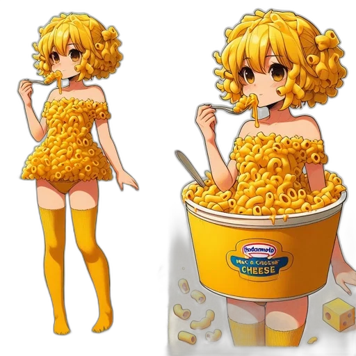 food, pixel art, 3d render, concept art, anime, golden, two, illustrations transparent PNG cut-out
