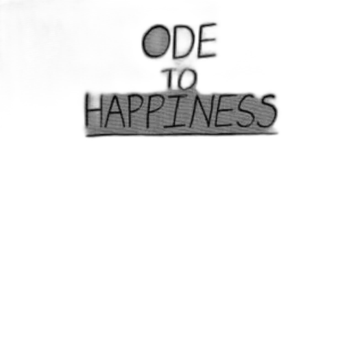 jacket, ode, happiness, written, minimalist, handwritten, style, textured transparent PNG cut-out