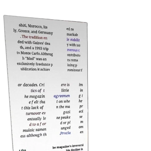 text-heavy, image, discussing, history, mad, magazine, mentioning, freelance transparent PNG cut-out