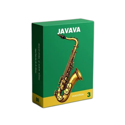 jewelry, 3d render, green, box, saxophone, illustration, labeled, javava transparent PNG cut-out
