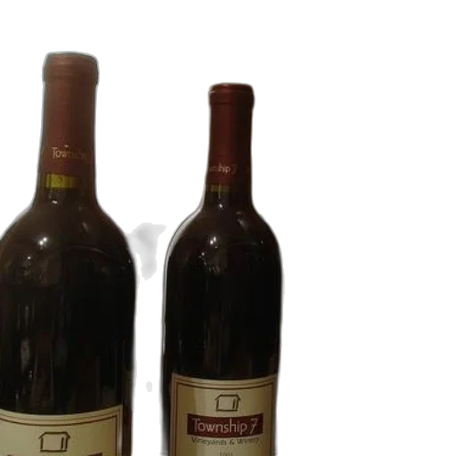 bottle, 3d render, three, bottles, township, wine, sit, table transparent PNG cut-out