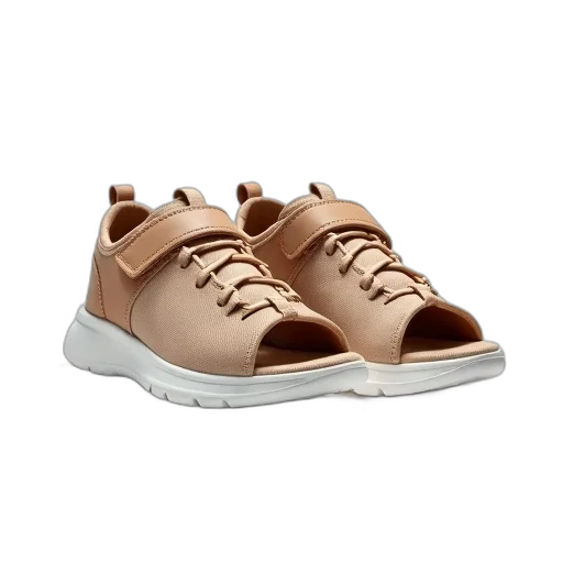 shoes, earth tones, pair, beige, sandals, white, soles, brown transparent PNG cut-out