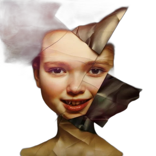 face, mask, hat, crown, 3d render, photorealistic, fantasy art, concept art transparent PNG cut-out