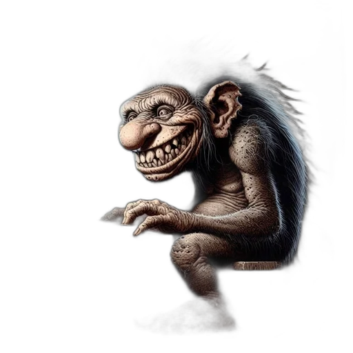 creature, animal, face, staff, concept art, photorealistic, 3d render, fantasy art transparent PNG cut-out