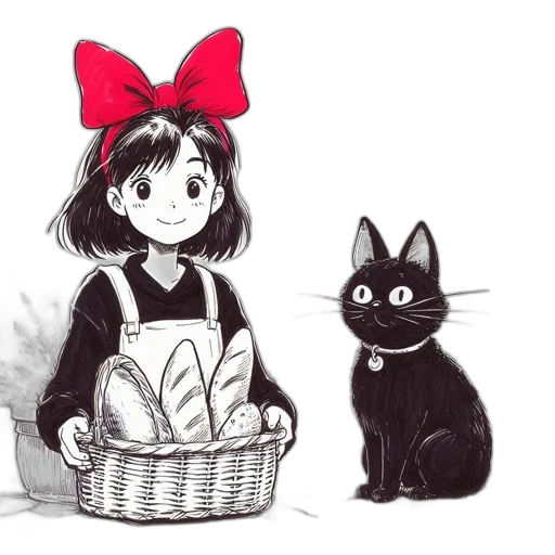 food, animal, hat, anime, concept art, cartoon, watercolor, monochrome transparent PNG cut-out