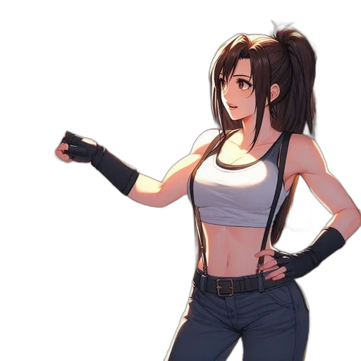 weapon, jacket, staff, concept art, anime, pixel art, cyberpunk, dark transparent PNG cut-out