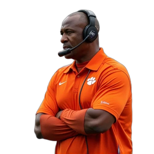 staff, clemson, football, coach transparent PNG cut-out