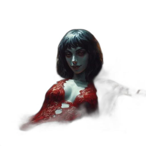 dress, face, mask, robot, concept art, fantasy art, comic book art, photorealistic transparent PNG cut-out