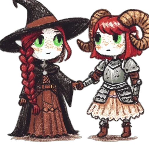 fantasy art, concept art, pixel art, watercolor, fire, red, two, animated transparent PNG cut-out