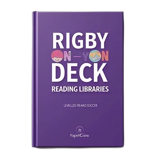 book, cover, purple, background, featuring, title, rigby, deck transparent PNG cut-out