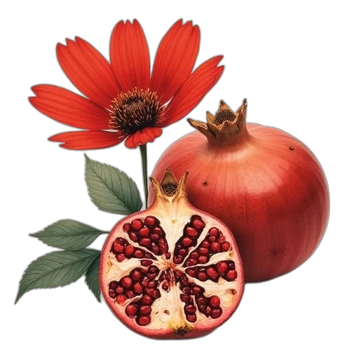 food, crown, flower, photorealistic transparent PNG cut-out