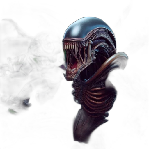 mask, creature, robot, face, concept art, fantasy art, 3d render, photorealistic transparent PNG cut-out