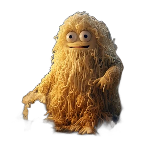 creature, animal, hair, dress, 3d render, concept art, photorealistic, animated transparent PNG cut-out