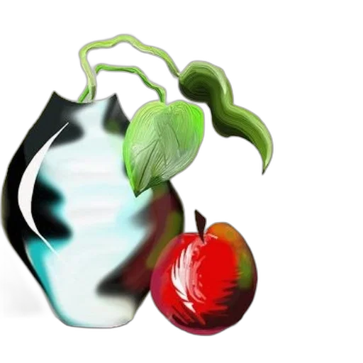 food, mask, bottle, 3d render, photorealistic, concept art, vaporwave, vibrant transparent PNG cut-out