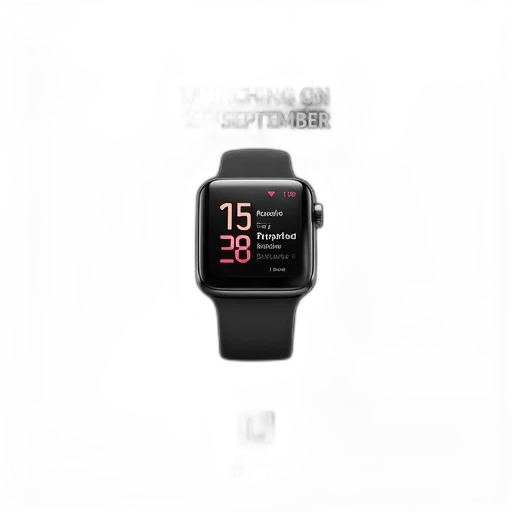 black, smartwatch, square, face, digital, display, showing, time transparent PNG cut-out