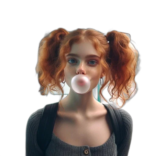 mask, face, hair, dress, 3d render, concept art, photorealistic, cartoon transparent PNG cut-out
