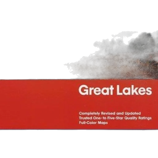 fog, cover, travel, guidebook, titled, great, lakes, featuring transparent PNG cut-out
